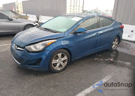 2016 Hyundai Elantra Value Edition z USA, uszkodzony, nr VIN KMHDH4AE3GU567815